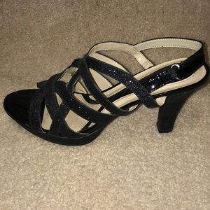 Naturalizer Black Sparkle Heels